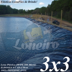 Lona para Lago Tanque Ornamental PP/PE 3 x 3m Impermeável Sem toxinas para Reservatório de água potavel